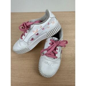 Puma Cali Dream Butterfly White‎ Pink Sneakers Kids Girls Size 2.5C